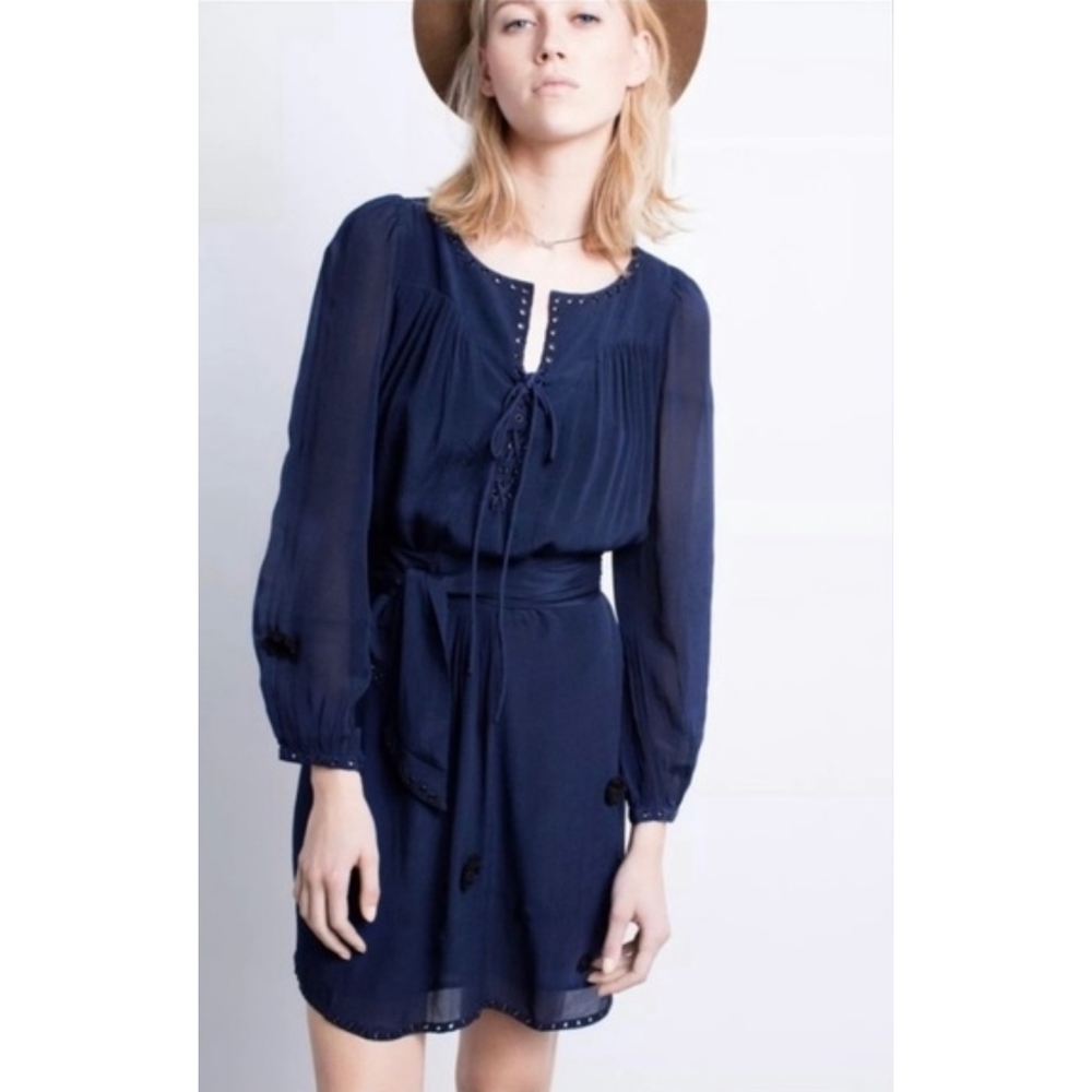 Zadig & Voltaire Rirate Lace-up Grommet Dress